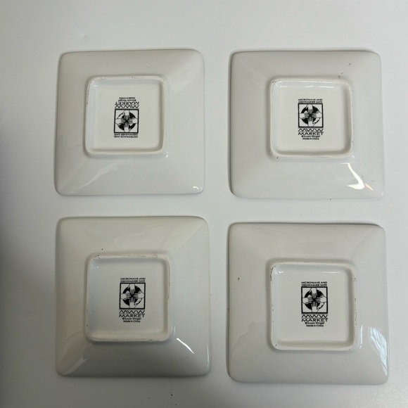 MWW 4” Mini Plate Set English Garden Flowers - Picture 9 of 9